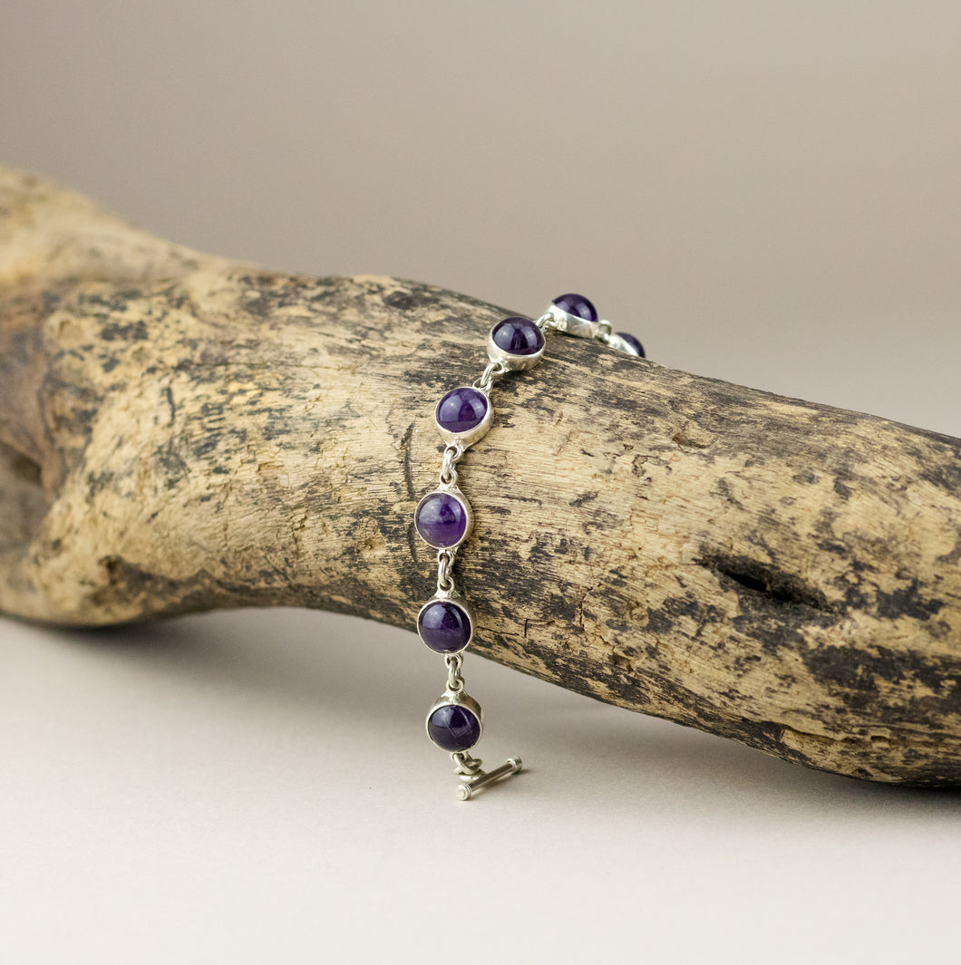 Pulsera de Amatista Circular